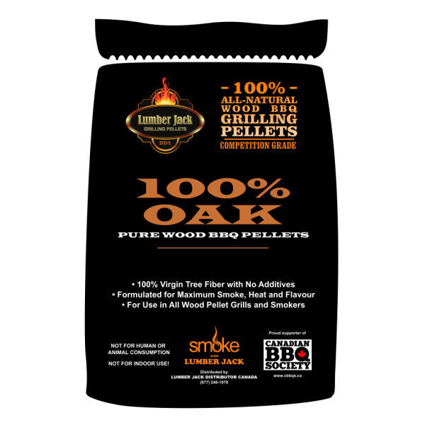 Lumber Jack 100 Oak Wood Pellets All BBQ Canada