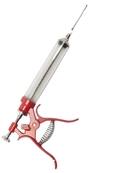 Gourmet Pistol Grip Meat Injector Syringe 50cc Metal Handle