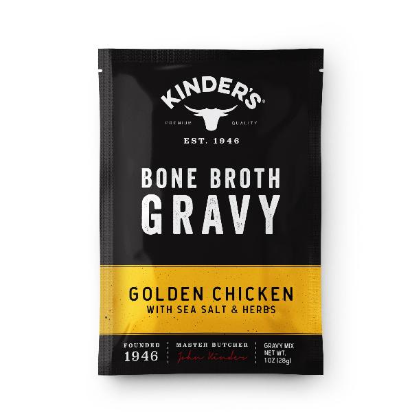 Kinder's Golden Chicken Bone Broth Gravy with Sea Salt and Herbs