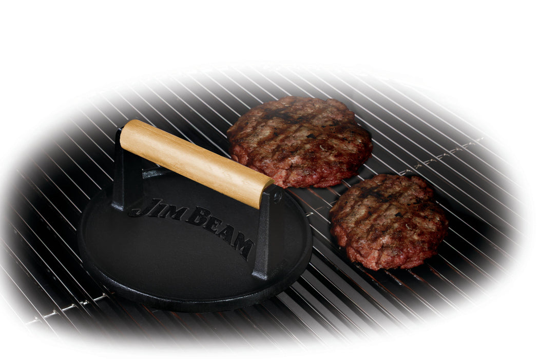 Jim Beam Cast Iron 7" Burger Press.