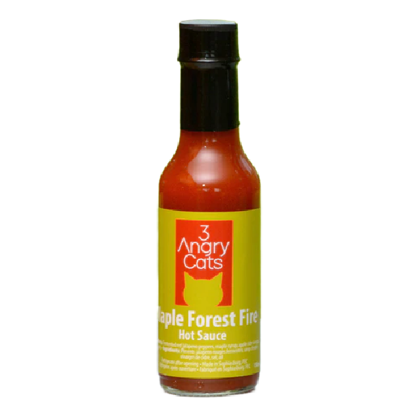 3 Angry Cats Forest Fire Maple Hot Sauce