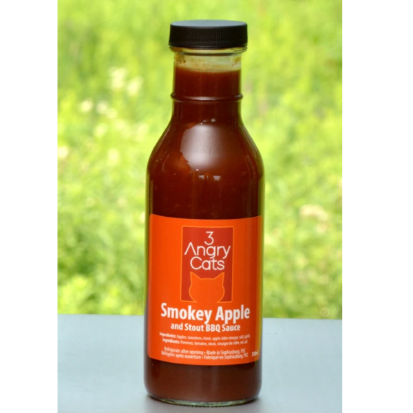 3 Angry Cats Stout & Smokey Apple BBQ Sauce — All BBQ Canada