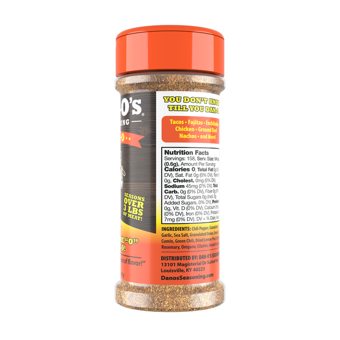 Dan-O’s Tac-O Seasoning - Small Bottle