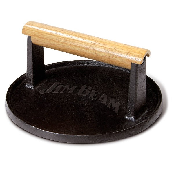 Jim Beam Cast Iron 7" Burger Press.