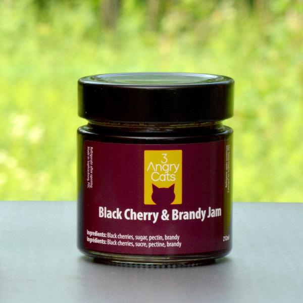 3 Angry Cats Black Cherry & Brandy Jam