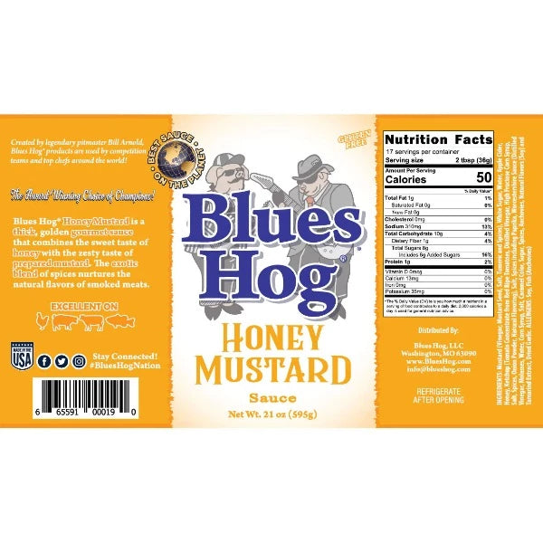 Blues Hog Honey Mustard Sauce Squeeze Bottle