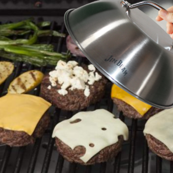 Jim Beam 9" Burger Cover and Cheese Melting Dome