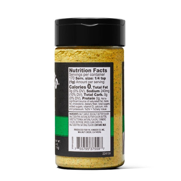 Kinder's Buttery Garlic Salt Seasoning 6.0oz