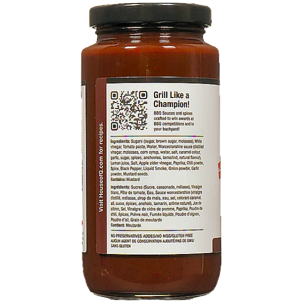 House of Q Backyard Classic BBQ Sauce (Rock’n Red)