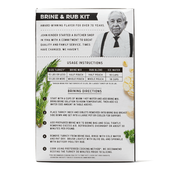 Kinder's Butcher's Brine and Rub Kit