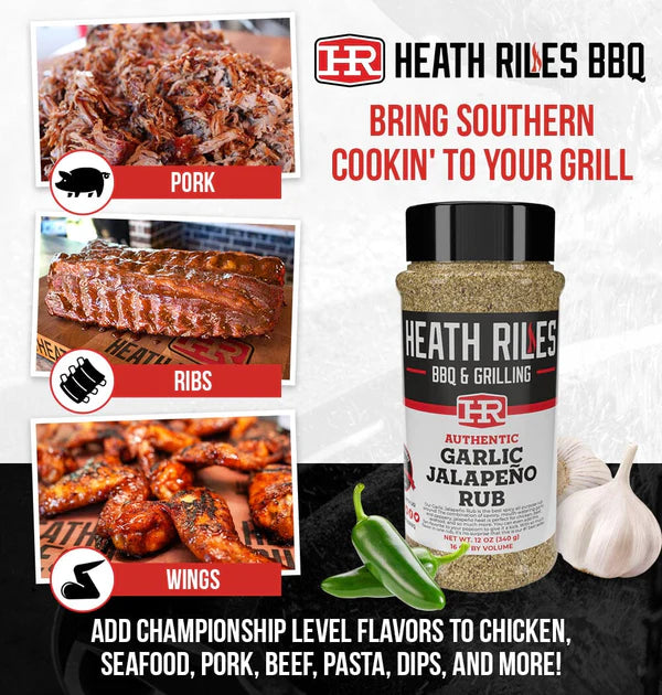 Heath Riles BBQ Garlic Jalapeno Rub Bulk Bag 2lb