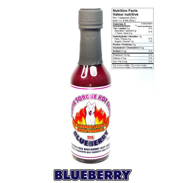 Purple Tongue Hot Sauce Blueberry