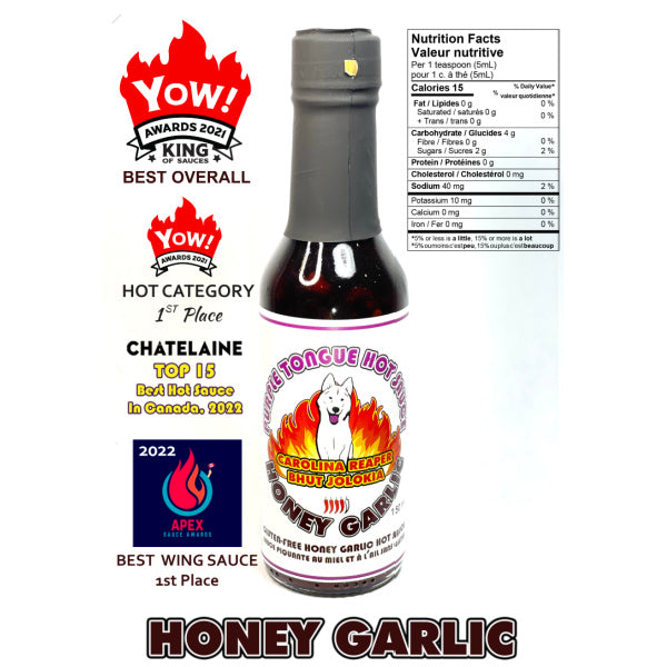 Purple Tongue Hot Sauce Honey Garlic