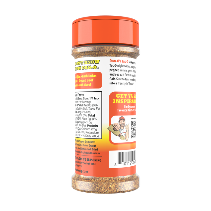 Dan-O’s Tac-O Seasoning - Small Bottle