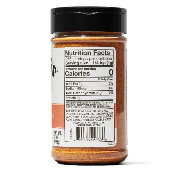 Kinder's Bourbon Peach Rub 9.0oz