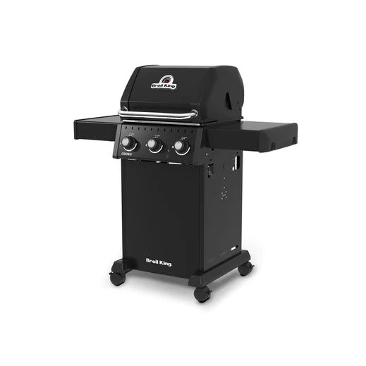 Broil King CROWN 310 3-Burner BBQ with Heavy-Duty Cast Iron Cooking Grids