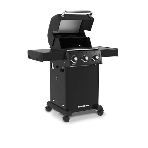 Broil King CROWN 310 3-Burner BBQ with Heavy-Duty Cast Iron Cooking Grids