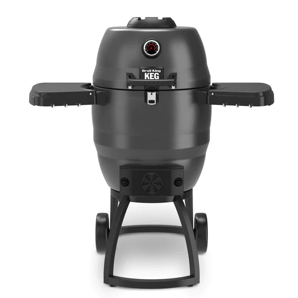 Broil King KEG 5000 Charcoal Grill Smoker w/ Heavy-Duty Cast Iron Cooking Grate 911470