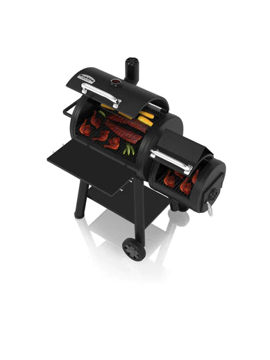 Broil King REGAL Charcoal Offset Smoker 400 w/ Heavy Duty Cast Iron Grids