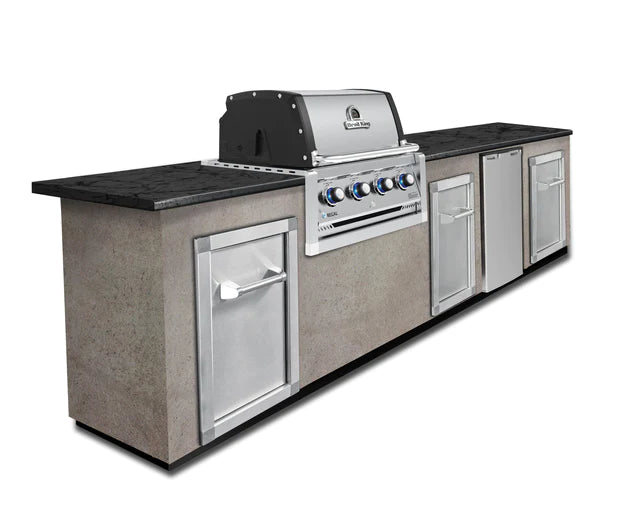 Broil King REGAL S420 4-Burner Built-In Grill with 9mm Stainless Steel Cooking Grids