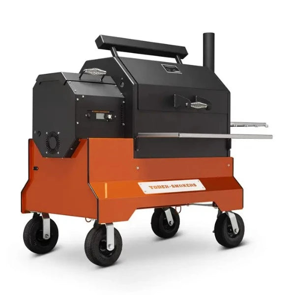 Yoder Smokers YS640s Pellet Grill with ACS on Competition Cart