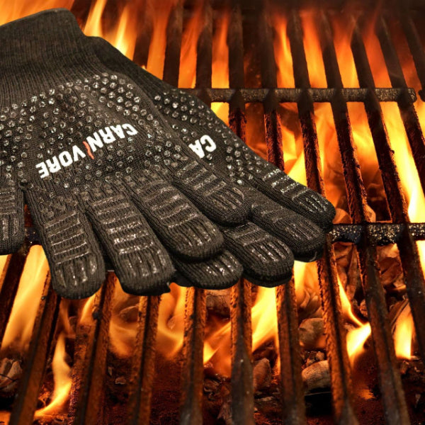 Bearded Butcher Carnivore Heat and Cut Resistant BBQ Gloves
