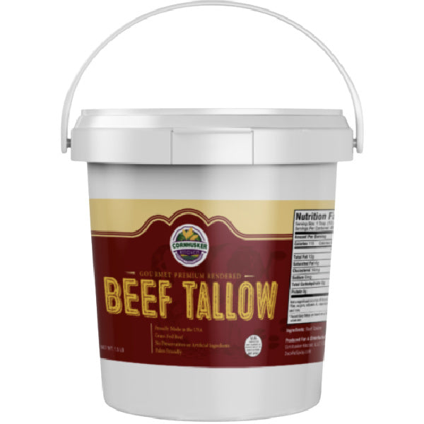 Cornhusker Kitchen Premium Rendered Beef Tallow Tub (1.5lb)