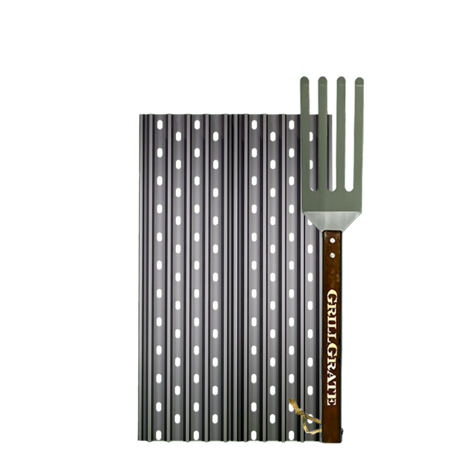 GrillGrate Set of TWO 17.375" Panels + Tool