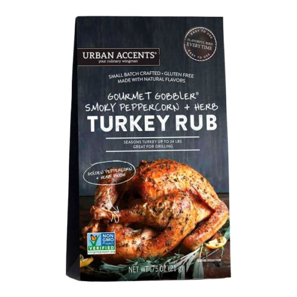 Urban Accents Gourmet Gobbler Smoky Peppercorn & Herb Turkey Rub