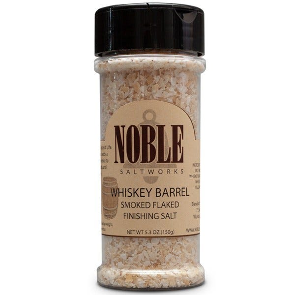 Noble Smokeworks Whiskey Barrel Smoked Flaked Finishing Salt
